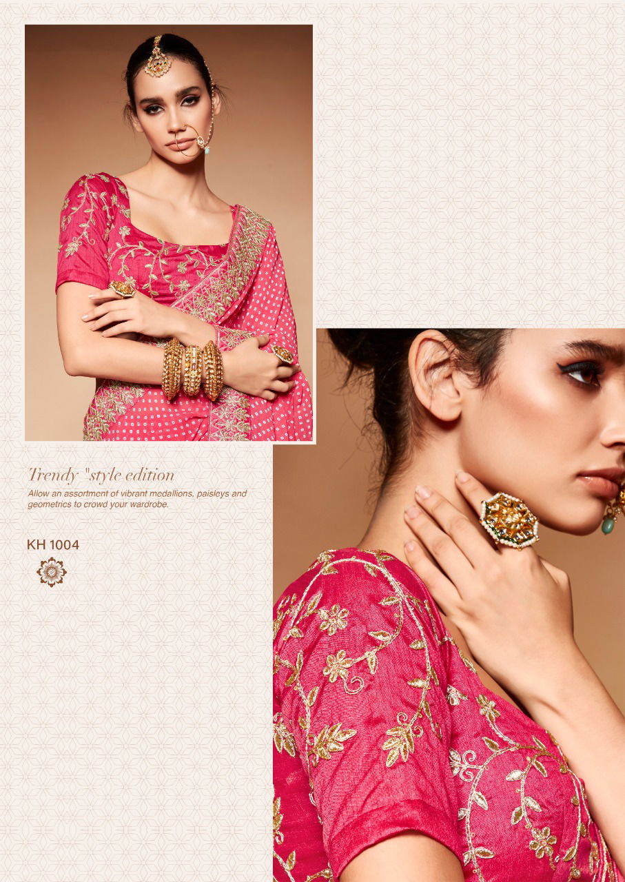Khazana By Stavan 1001 To 1010 Weightless With Embroidery Sarees Wholesale Market In Surat